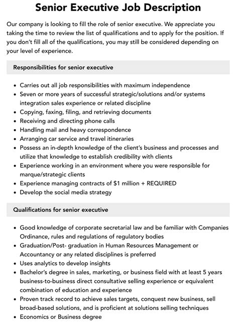 Charities Senior executive jobs .